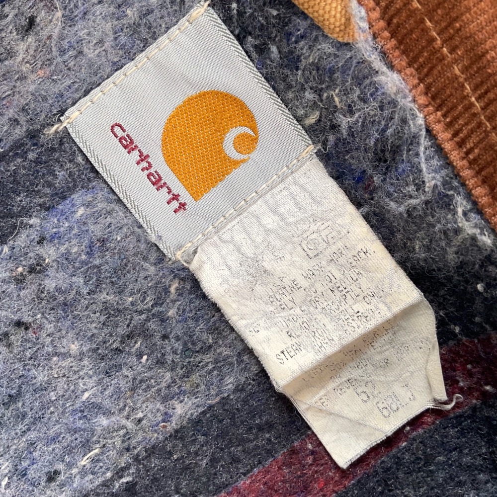 Vintage Carhartt Detroit Jacket Brown Canvas Blanket Lined Made in USA 52 6BLJ - Picture 3 of 14